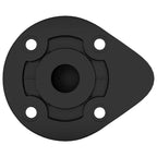 Furniture Feet Adjustable 2 pcs Black 46 x 46 x 128 mm PP