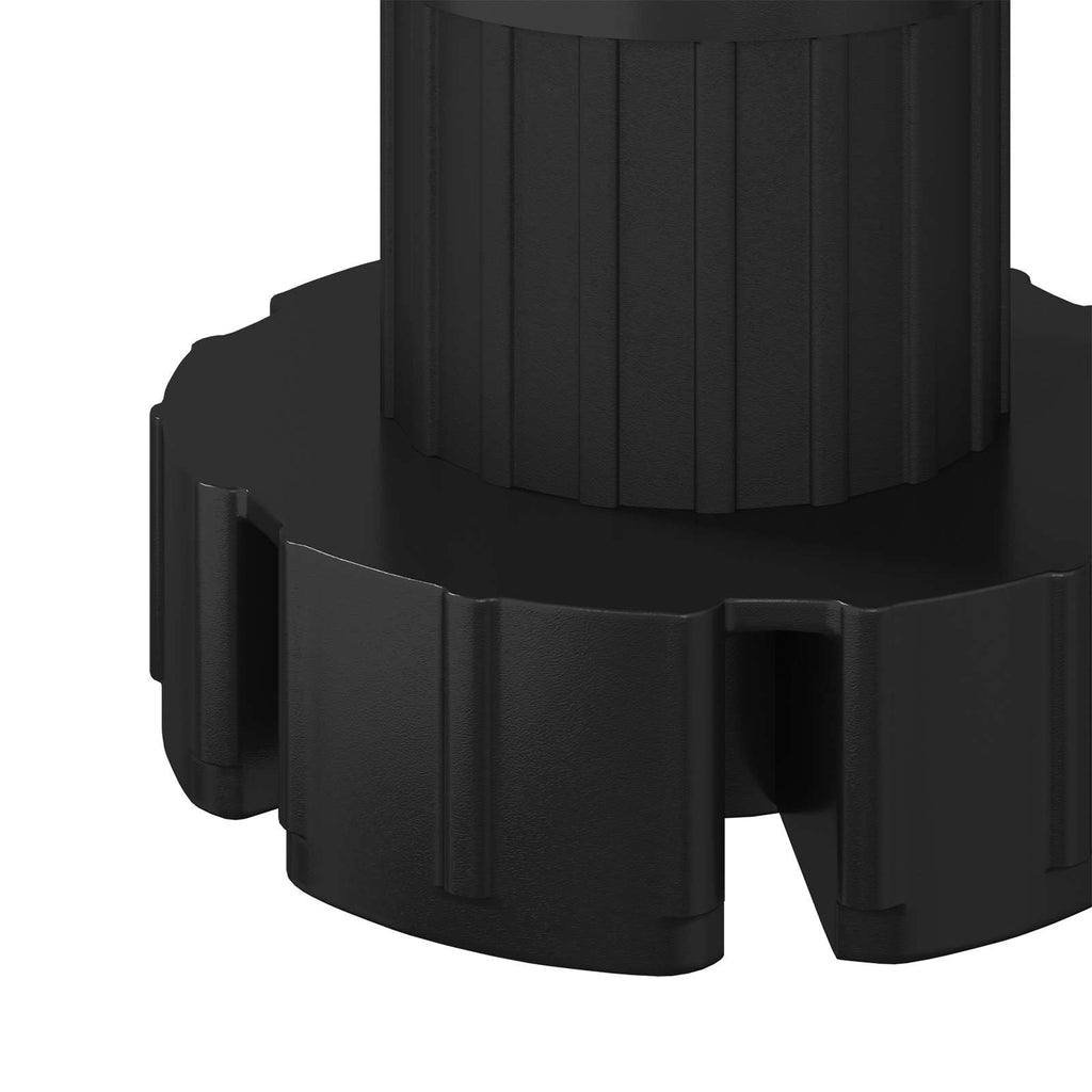 Furniture Feet Adjustable 12 pcs Black 46 x 46 x 128 mm PP