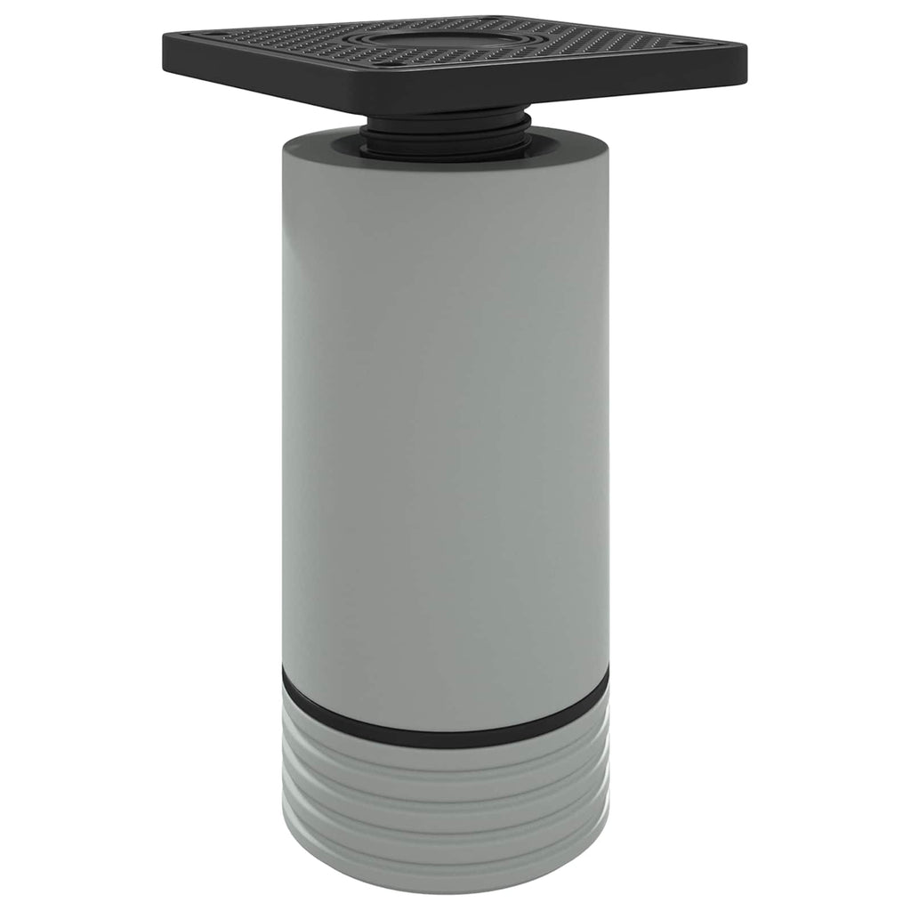 Furniture Feet Adjustable 12 pcs White 64 x 64 x 100 mm PP