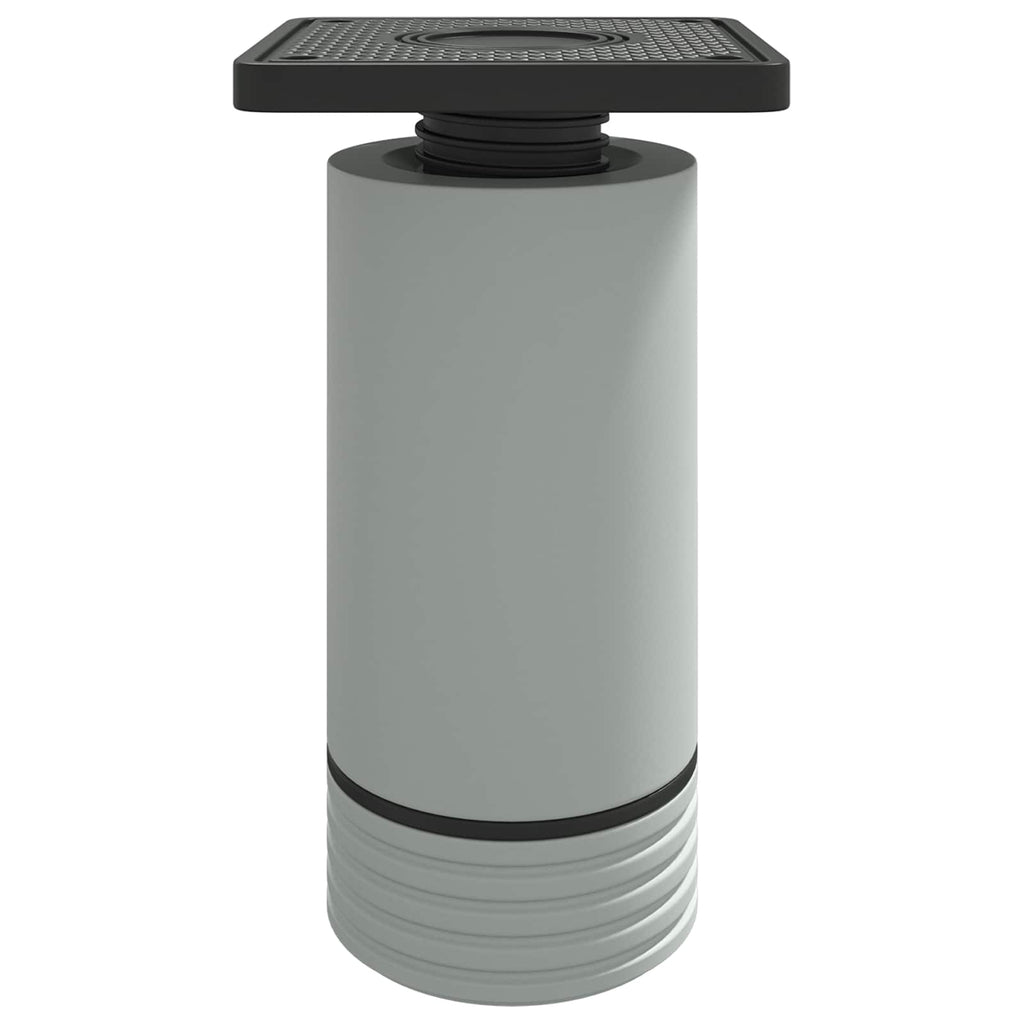 Furniture Feet Adjustable 12 pcs White 64 x 64 x 100 mm PP