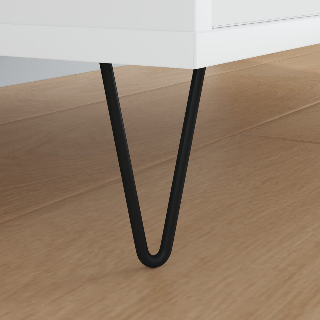 Furniture Foot 2 pcs Black 54.1 x 54.1 x 100 mm Iron