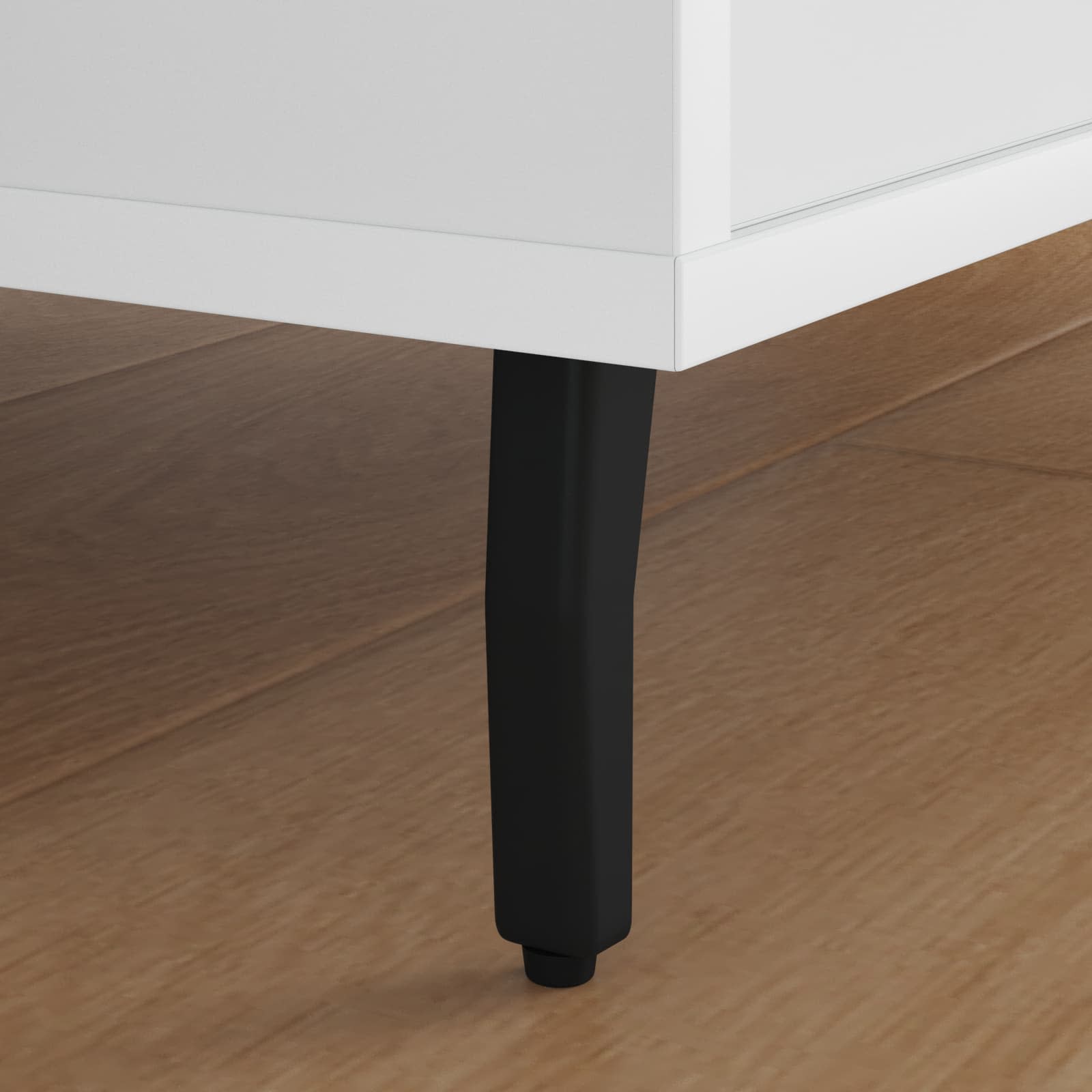 Standing Feet 12 pcs Black 40 x 40 x 100 mm Iron