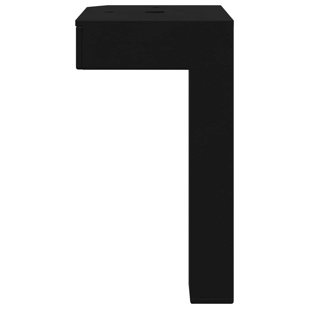 Standing Feet 2 pcs Black 57 x 57 x 100 mm Iron