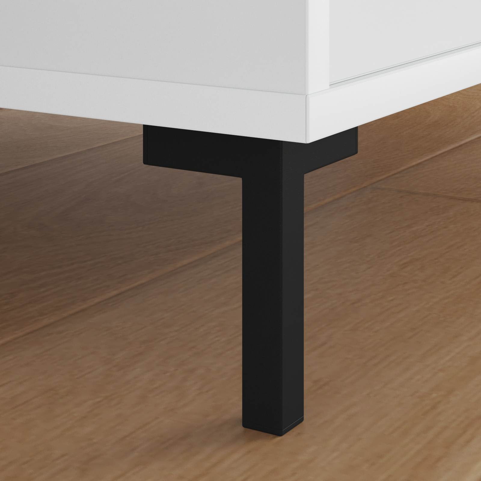 Standing Feet 12 pcs Black 57 x 57 x 100 mm Iron