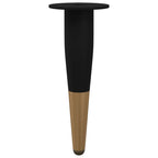 Furniture Feet 2 pcs Black and Gold Ø 40 x 98 mm Iron