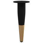 Furniture Feet 2 pcs Black and Gold Ø 40 x 98 mm Iron