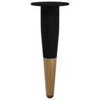 Furniture Feet 12 pcs Black and Gold Ø 40 x 98 mm Iron