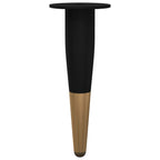 Furniture Feet 12 pcs Black and Gold Ø 40 x 98 mm Iron