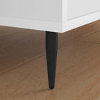 Furniture Feet 2 pcs Black Ø 40 x 98 mm Iron