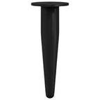 Furniture Feet 2 pcs Black Ø 40 x 98 mm Iron