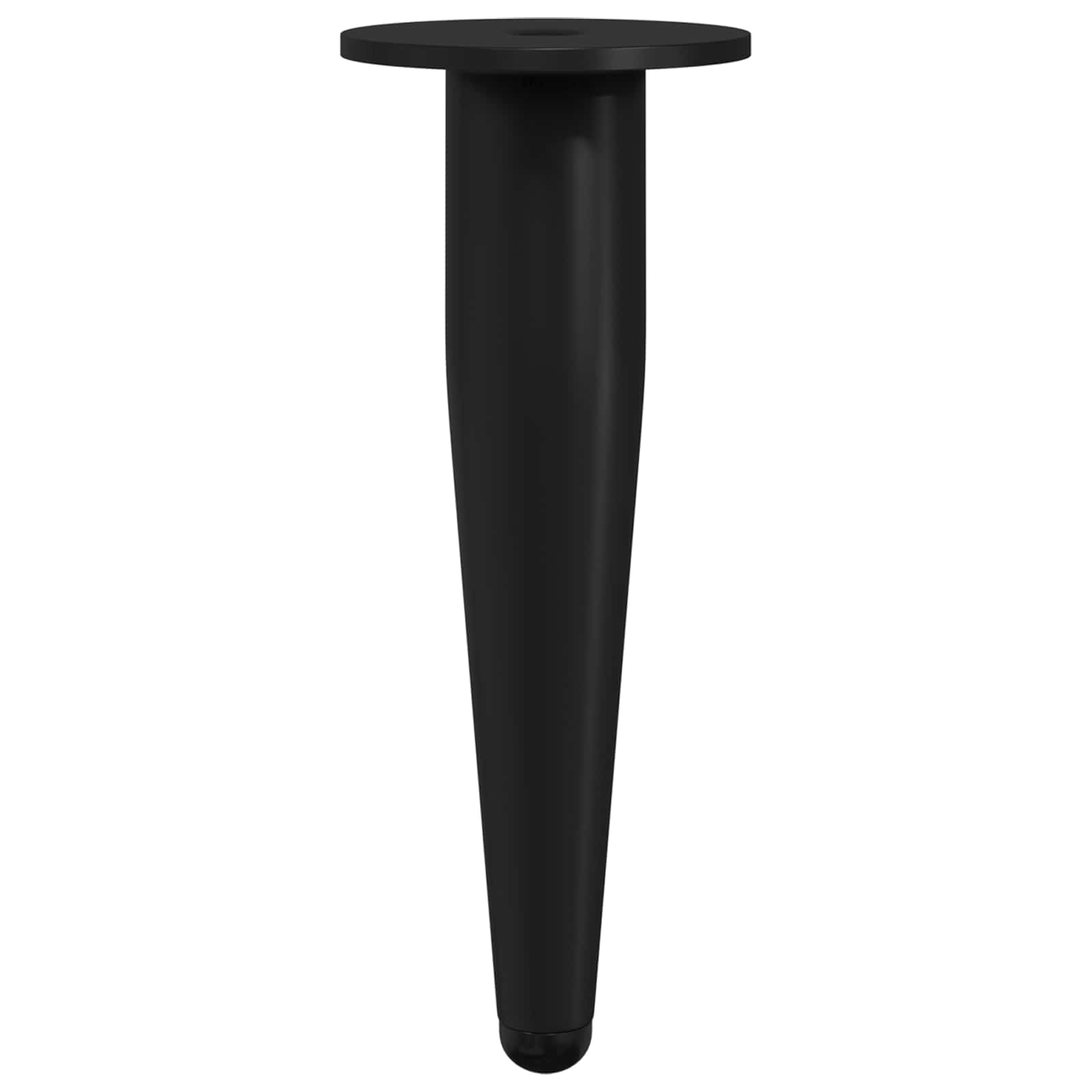 Furniture Feet 2 pcs Black Ø 40 x 98 mm Iron