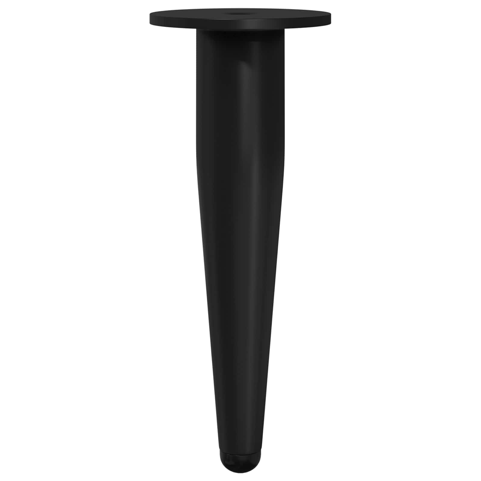 Furniture Feet 2 pcs Black Ø 40 x 98 mm Iron