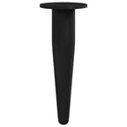 Furniture Feet 2 pcs Black Ø 40 x 98 mm Iron