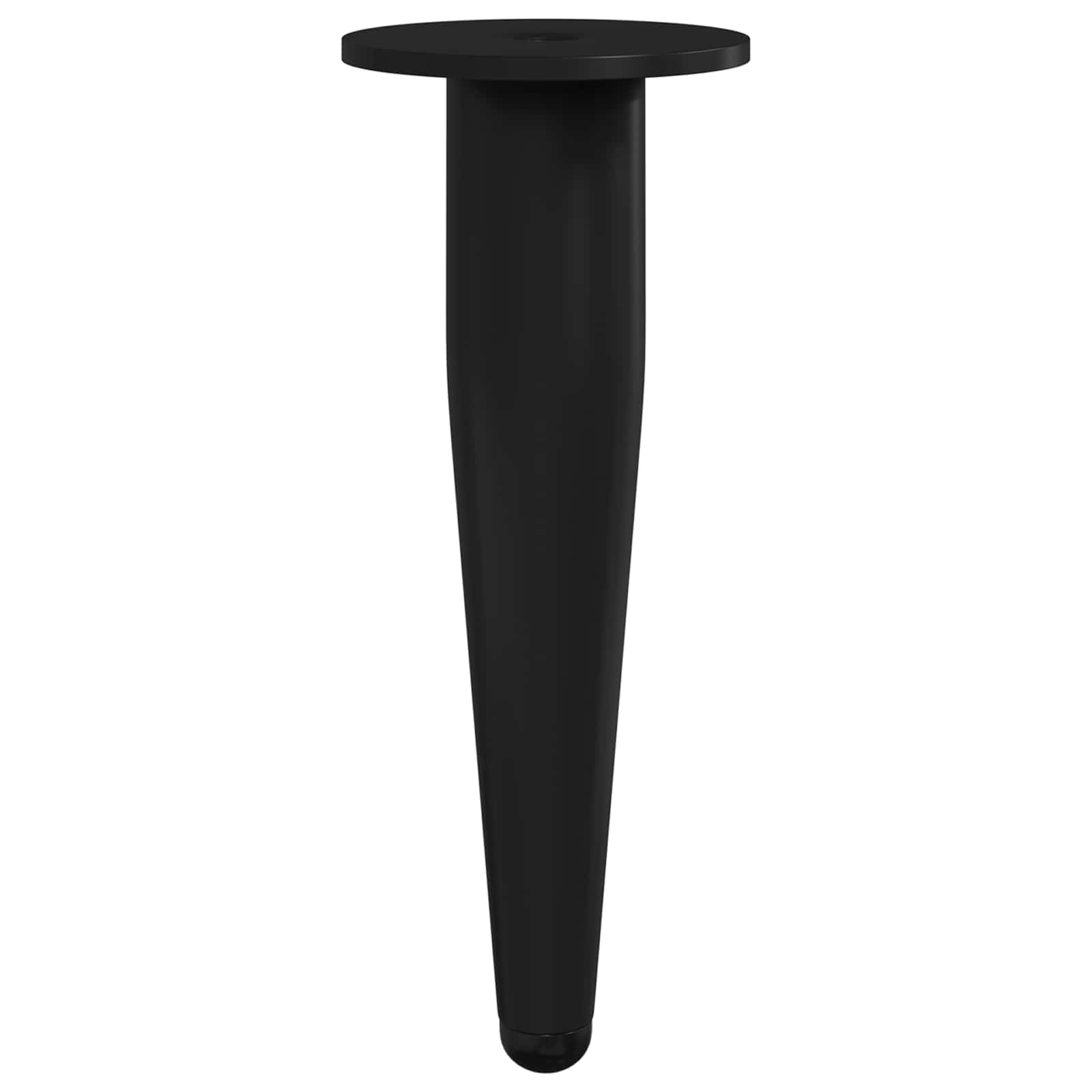 Furniture Feet 2 pcs Black Ø 40 x 98 mm Iron