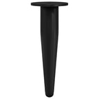 Furniture Feet 12 pcs Black Ø 40 x 98 mm Iron