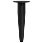 Furniture Feet 12 pcs Black Ø 40 x 98 mm Iron