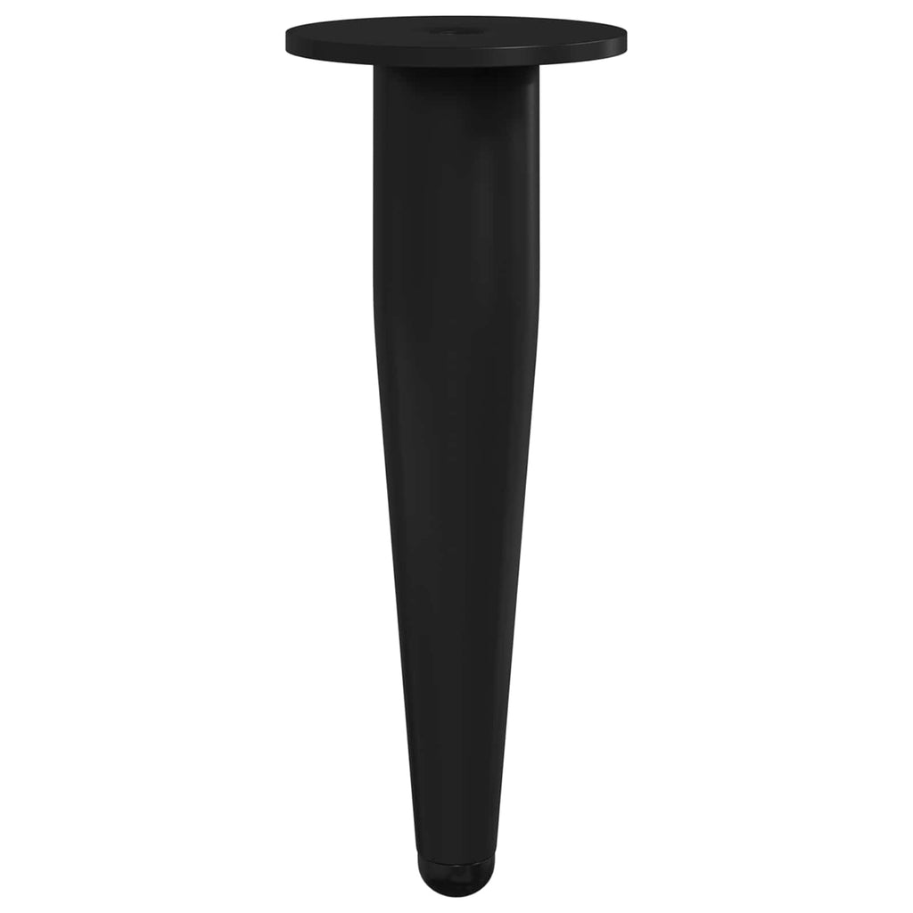 Furniture Feet 12 pcs Black Ø 40 x 98 mm Iron