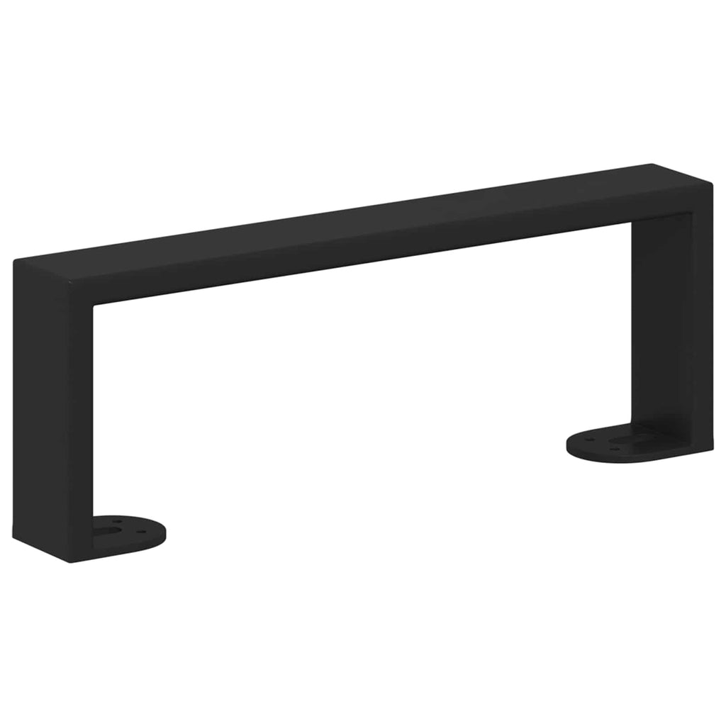 Furniture Feet 2 pcs Black 28.1 x 4 x 10 mm Iron