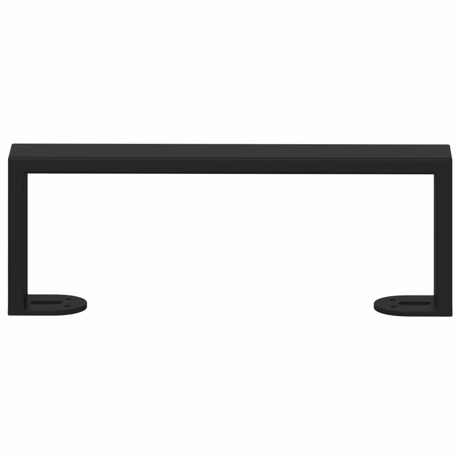 Furniture Feet 2 pcs Black 28.1 x 4 x 10 mm Iron