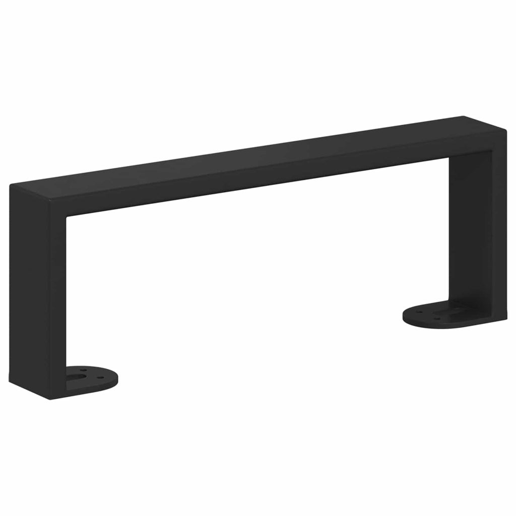 Furniture Feet 12 pcs Black 28.1 x 4 x 10 mm Iron