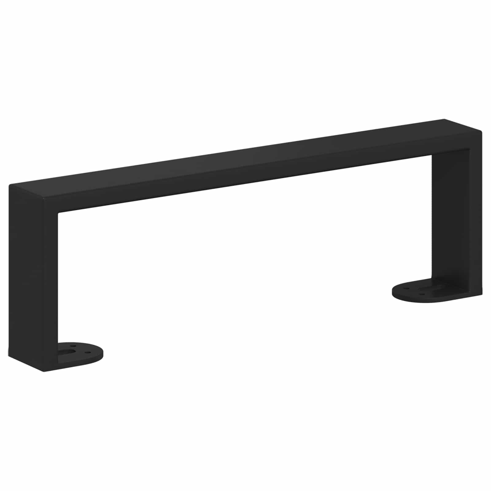Furniture Feet 2 pcs Black 31.1 x 4 x 10 mm Iron