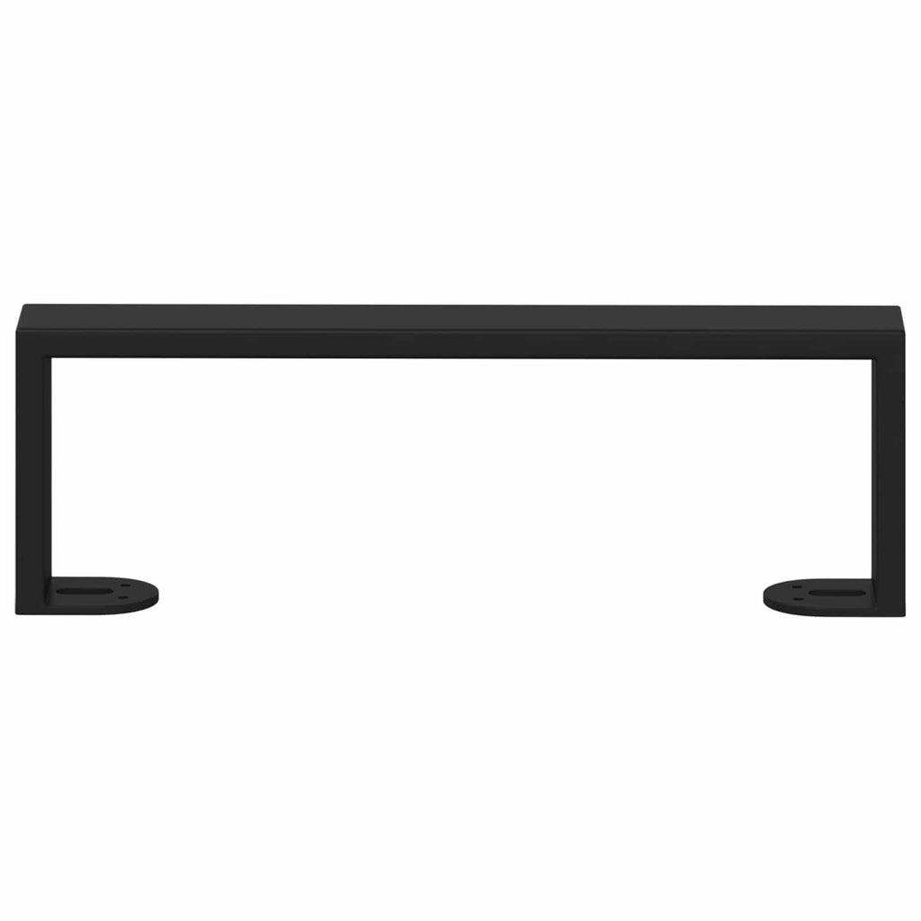 Furniture Feet 12 pcs Black 31.1 x 4 x 10 mm Iron