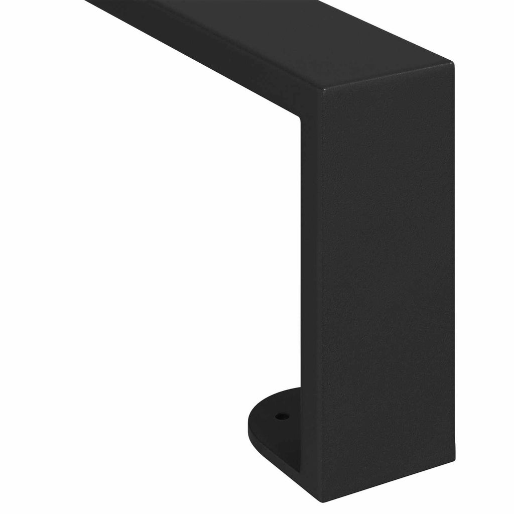 Furniture Feet 2 pcs Black 34.1 x 4 x 10 mm Iron