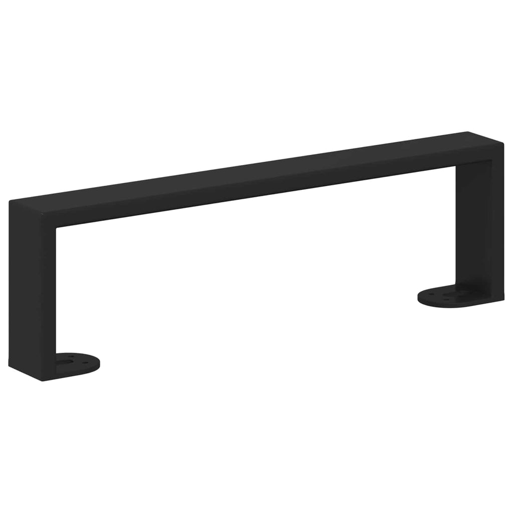 Furniture Feet 2 pcs Black 34.1 x 4 x 10 mm Iron