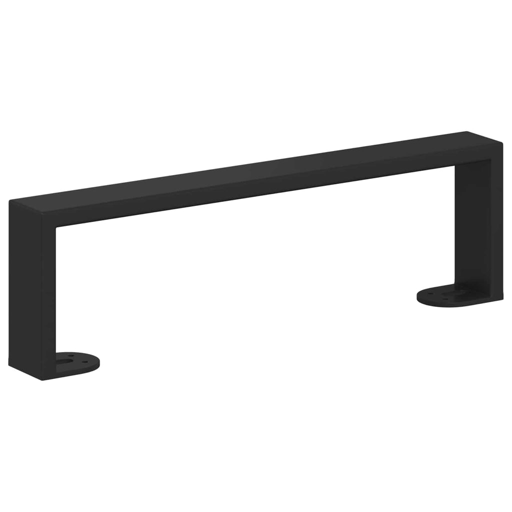 Furniture Feet 2 pcs Black 34.1 x 4 x 10 mm Iron