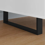 Furniture Feet 2 pcs Black 37.6 x 4 x 10 mm Iron