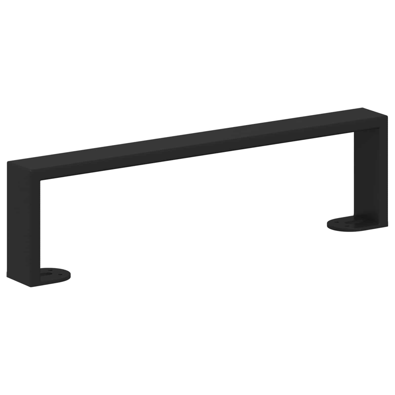 Furniture Feet 2 pcs Black 37.6 x 4 x 10 mm Iron