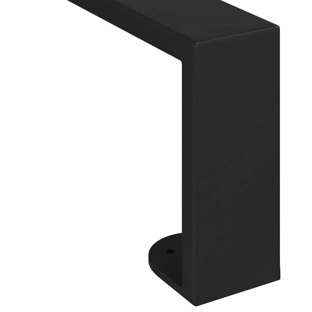 Furniture Feet 12 pcs Black 37.6 x 4 x 10 mm Iron