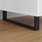 Furniture Feet 2 pcs Black 43.6 x 4 x 10 mm Iron