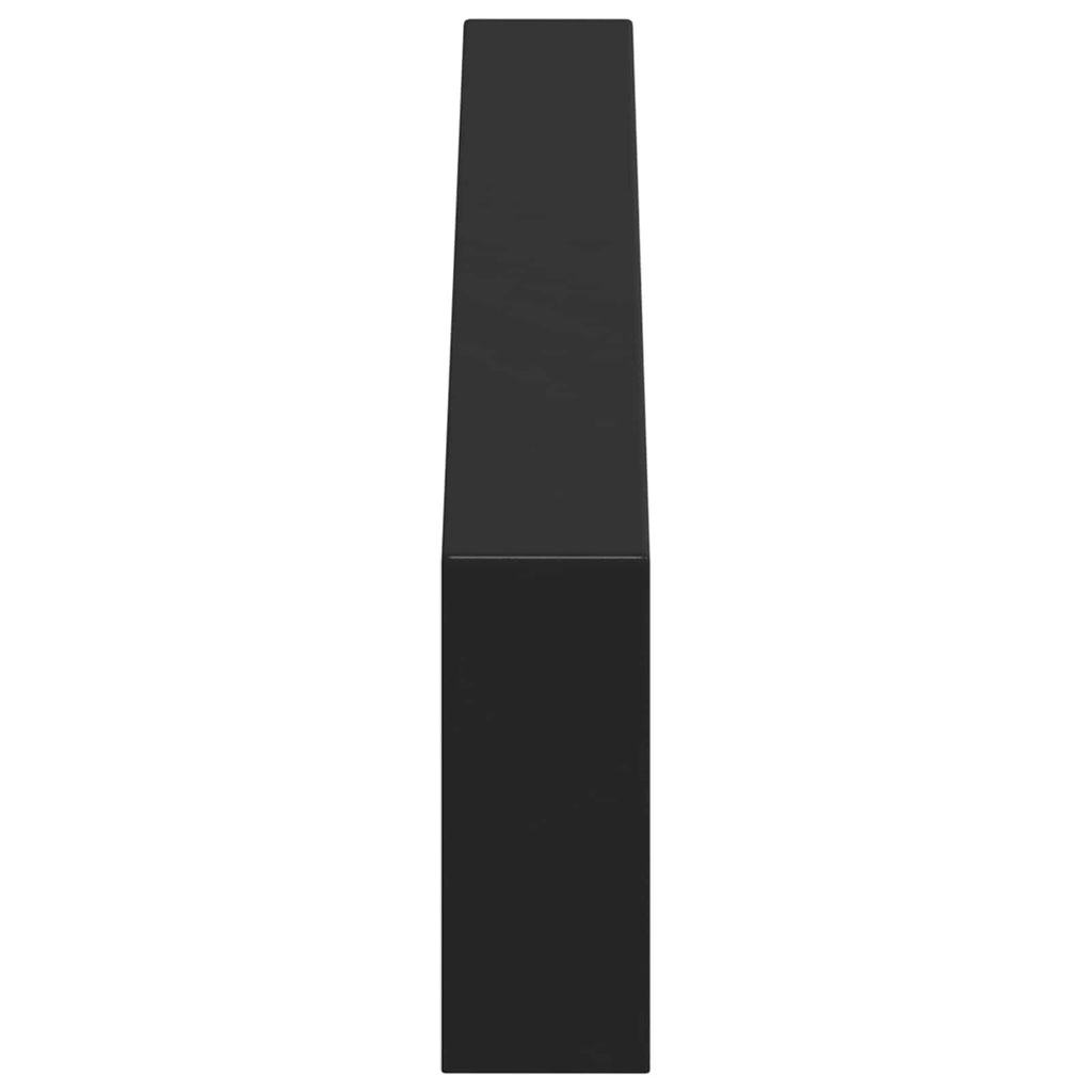 Furniture Feet 2 pcs Black 43.6 x 4 x 10 mm Iron