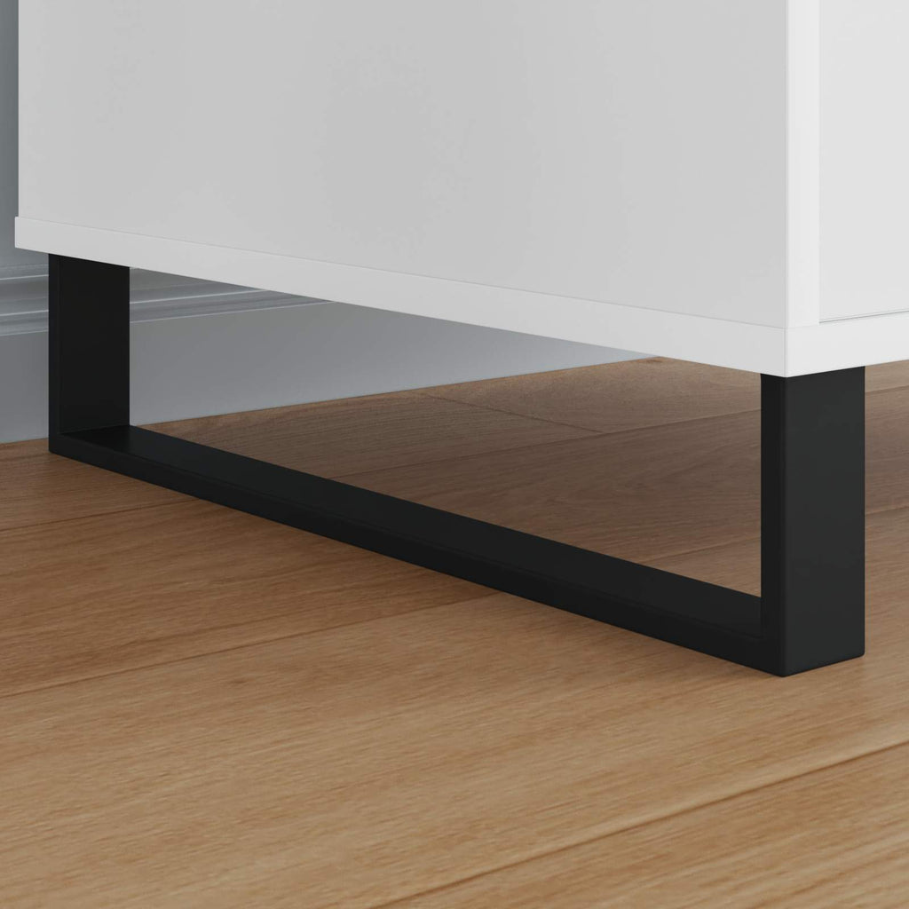 Furniture Feet 2 pcs Black 48.1 x 4 x 10 mm Iron