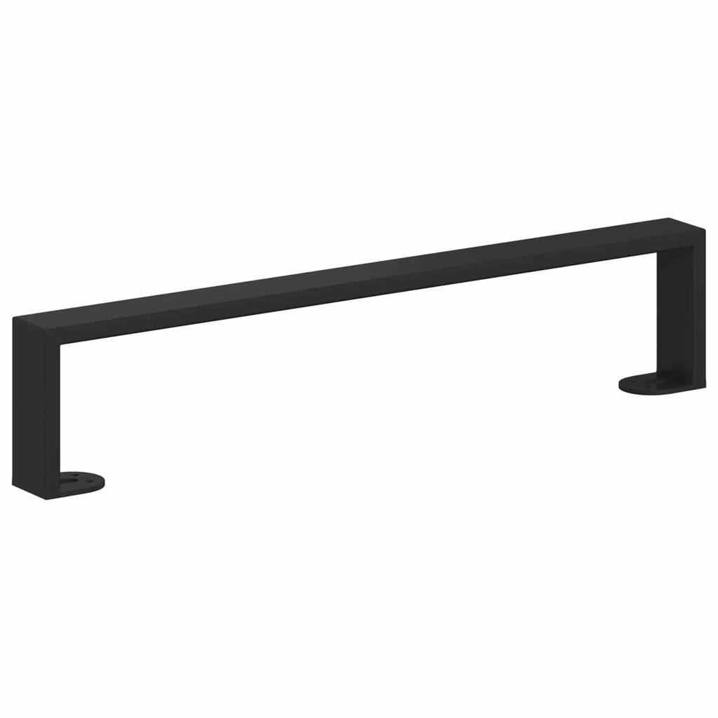 Furniture Feet 2 pcs Black 48.1 x 4 x 10 mm Iron