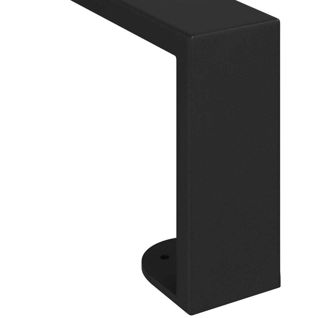 Furniture Feet 2 pcs Black 54.6 x 4 x 10 mm Iron