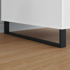 Furniture Feet 2 pcs Black 59.6 x 4 x 10 mm Iron