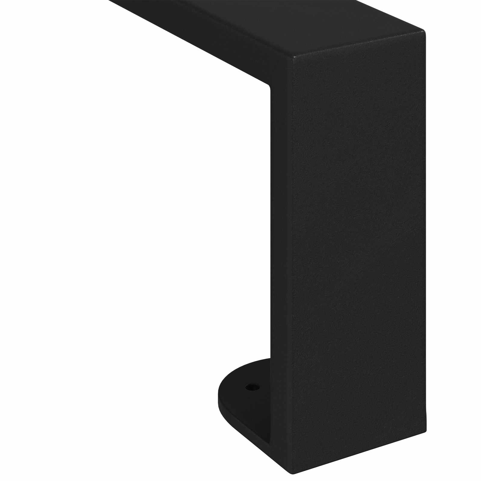 Furniture Feet 12 pcs Black 59.6 x 4 x 10 mm Iron