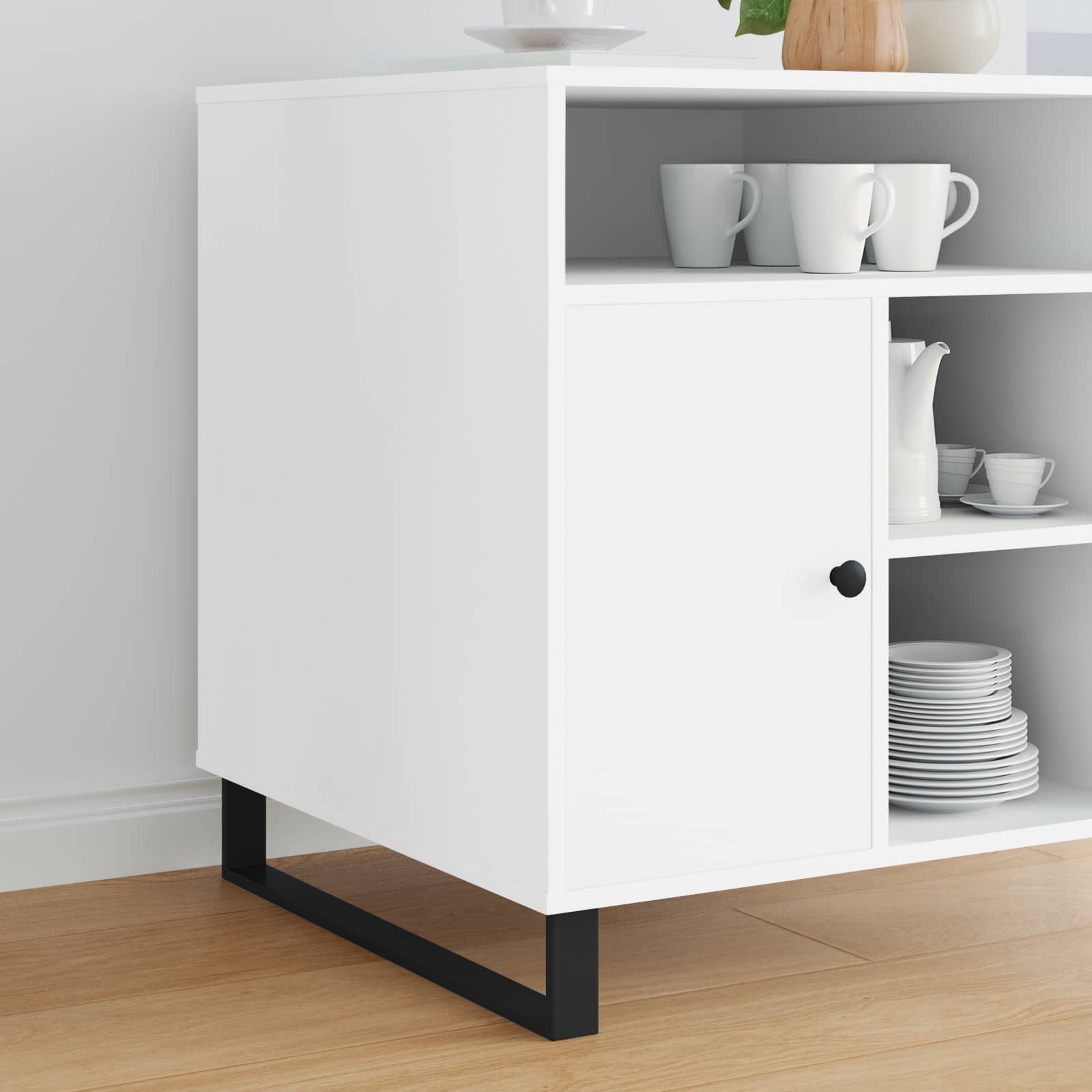 Furniture Feet 12 pcs Black 59.6 x 4 x 10 mm Iron