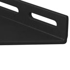 Corner Bracket 2 pcs Black 138.5 x 50.5 x 16 mm Iron