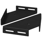 Corner Bracket 2 pcs Black 138.5 x 50.5 x 16 mm Iron