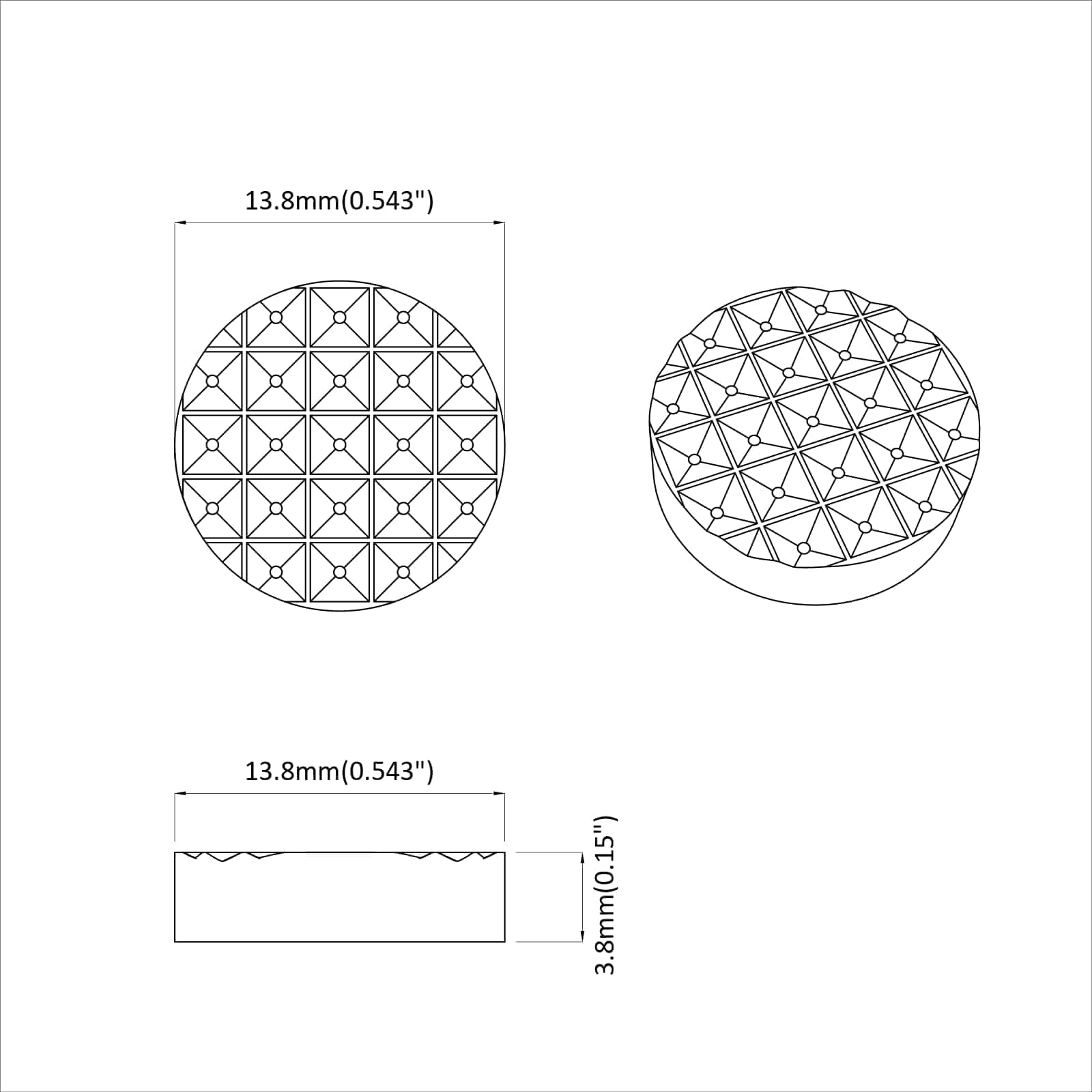 Furniture Feet Pads 12 pcs Black Ø 14 x 4 mm EVA