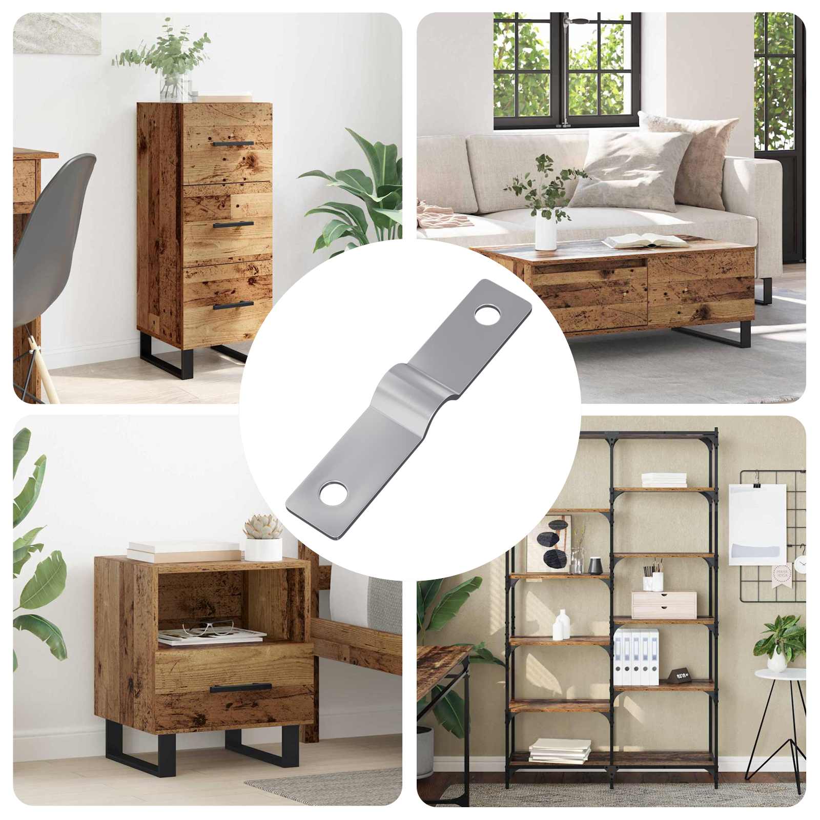 Strike Plate 12 pcs Silver 50 x 10 x 1.2 mm Iron