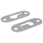 Keyhole Hanger 2 pcs Silver 45 x 16 x 3.5 mm Iron