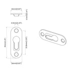 Keyhole Hanger 12 pcs Silver 45 x 16 x 3.5 mm Iron