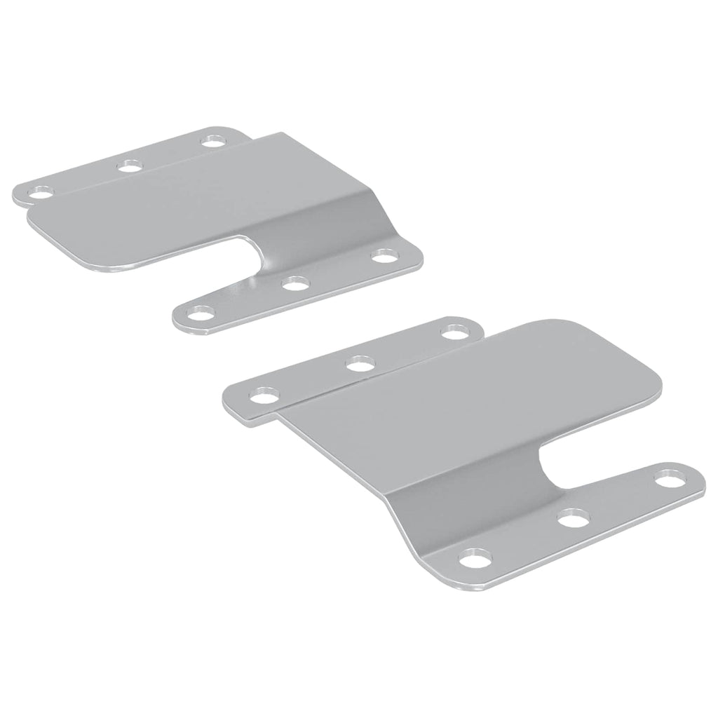 Flush Mount Bracket 2 pcs Silver 75 x 66 mm Steel