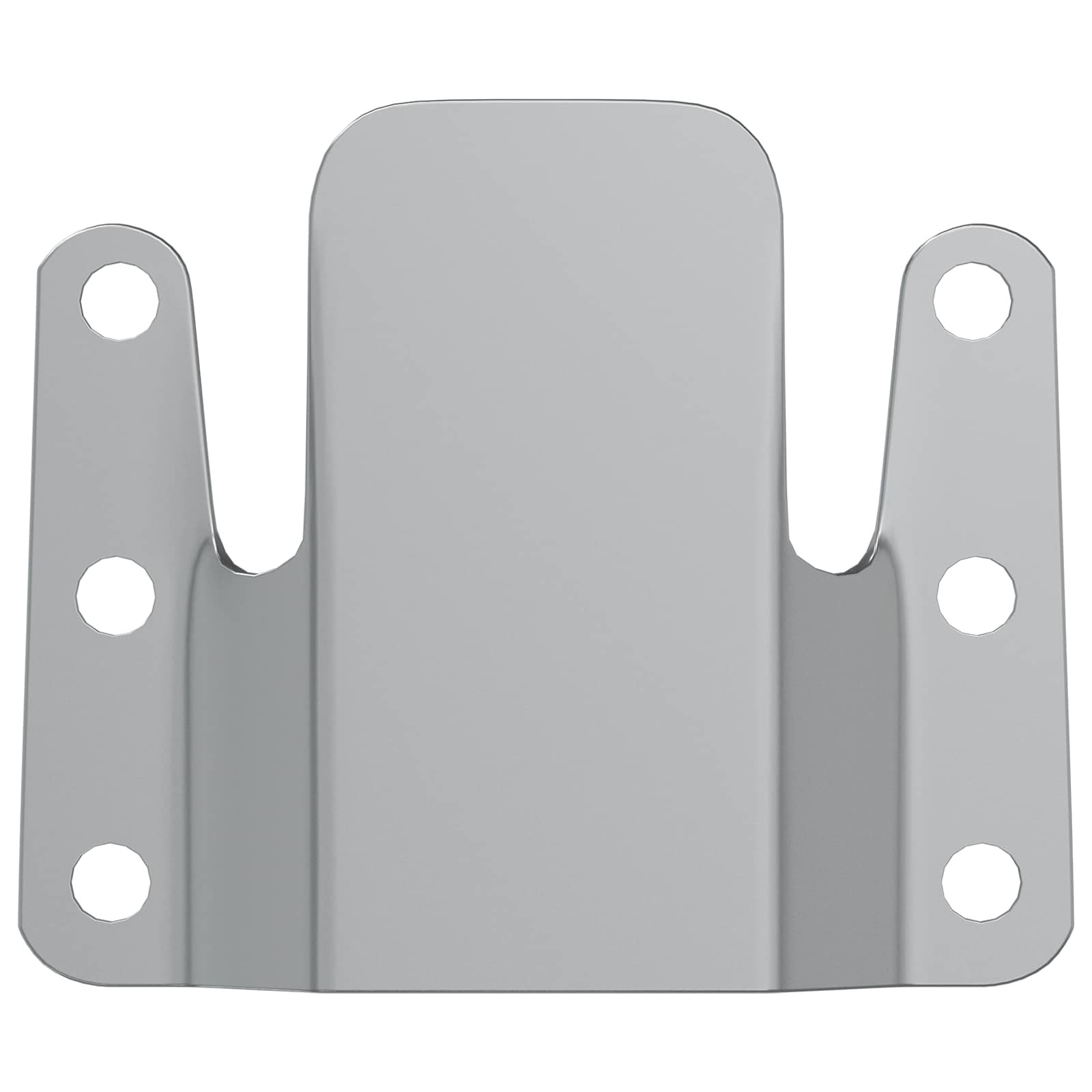Flush Mount Bracket 2 pcs Silver 75 x 66 mm Steel