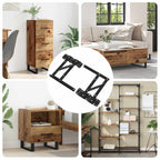 Bed Lift Mechanism 12 pcs Black 34 x 9.5 x 4 mm Iron