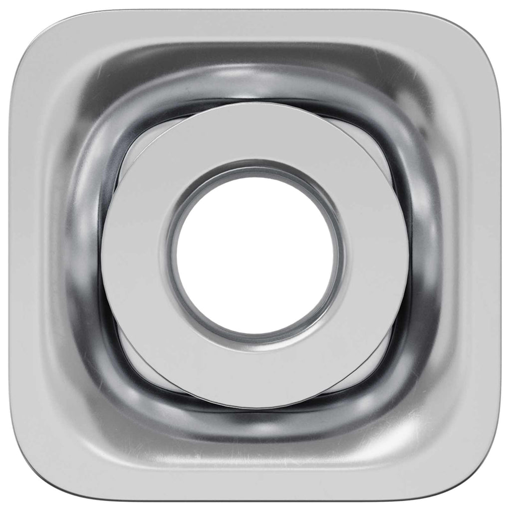 Threaded Tube Insert 12 pcs Black and Silver Galvanised Steel